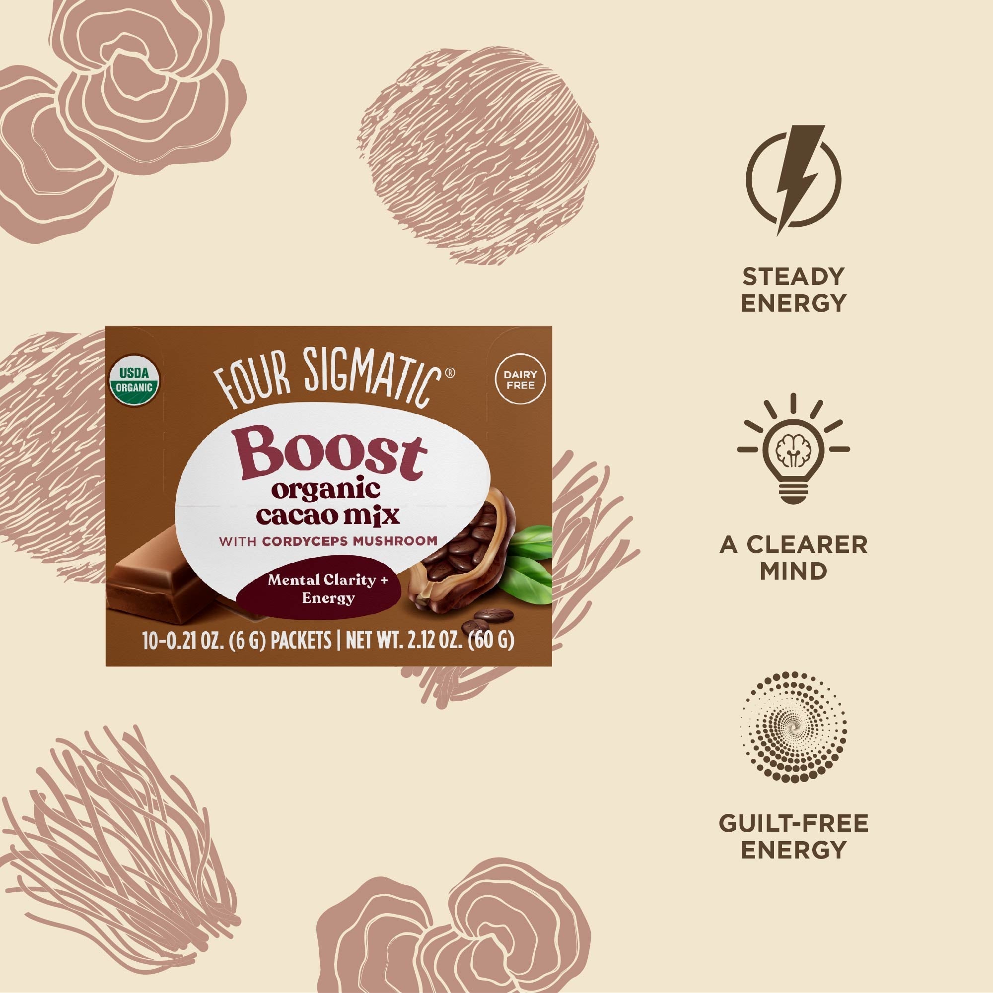 Boost Cacao, Packets - Smooth Coffee