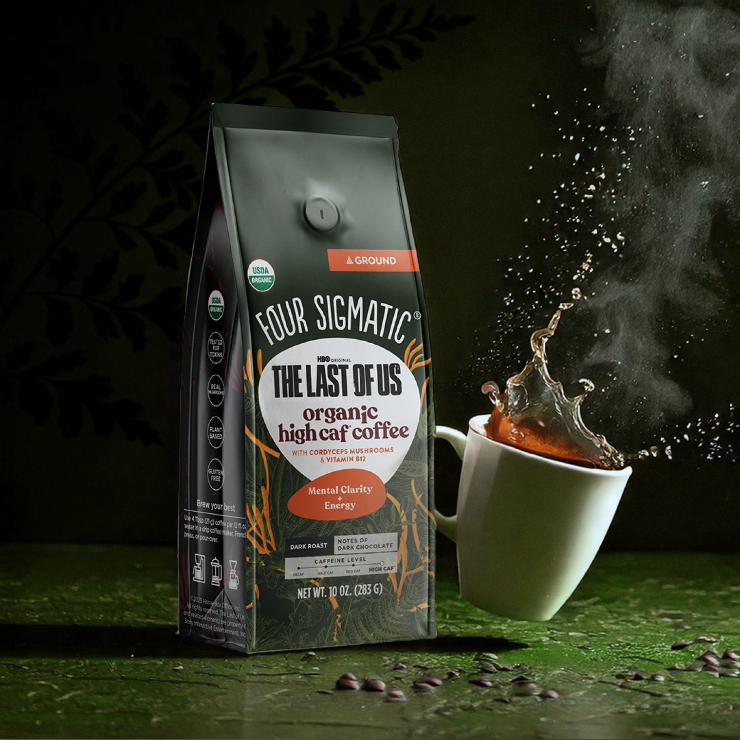 HBO Original The Last Of Us - Organic High Caf Ground Coffee - Balanced Energy