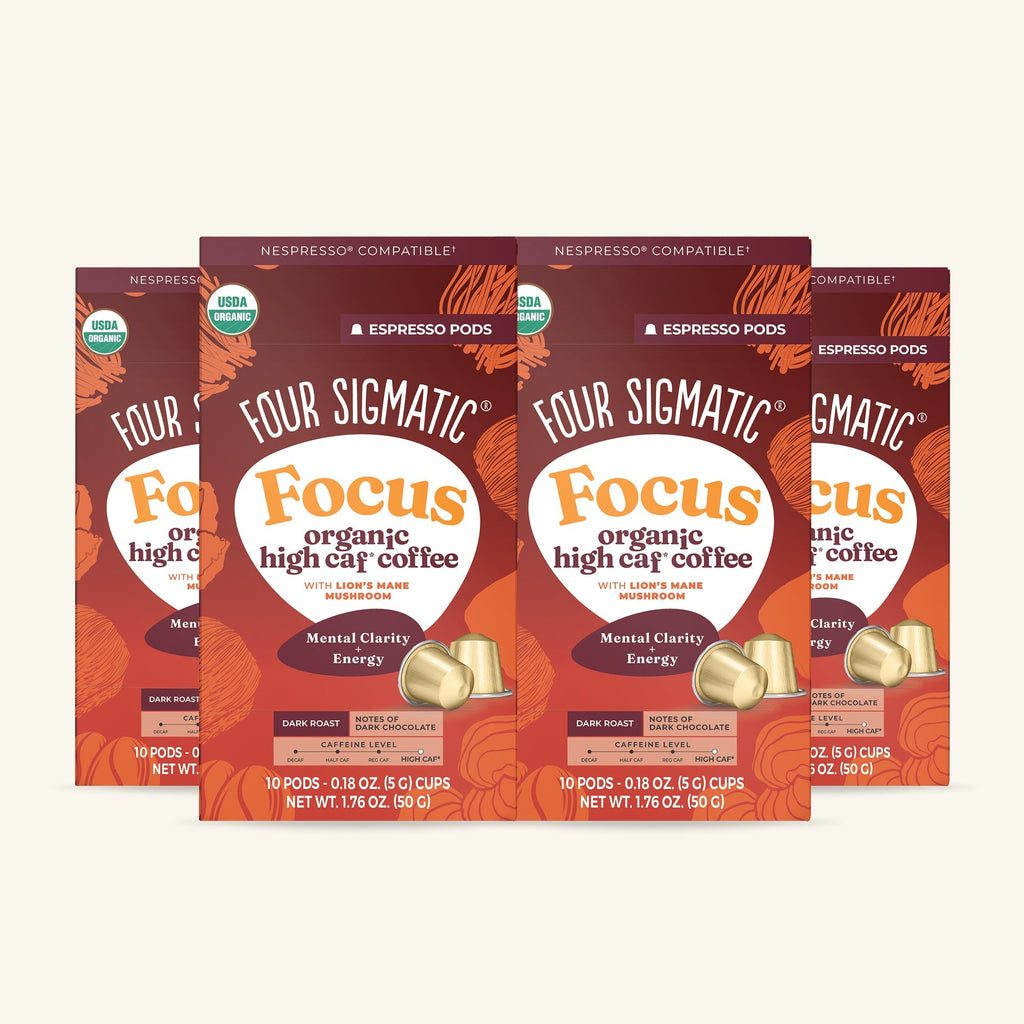 Focus Dark Roast High Caf Espresso Pods (10ct) - Smooth Taste