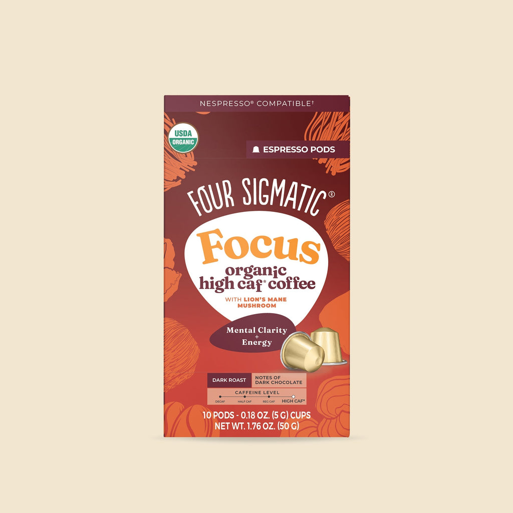 Focus Dark Roast High Caf Espresso Pods (10ct) - Smooth Taste