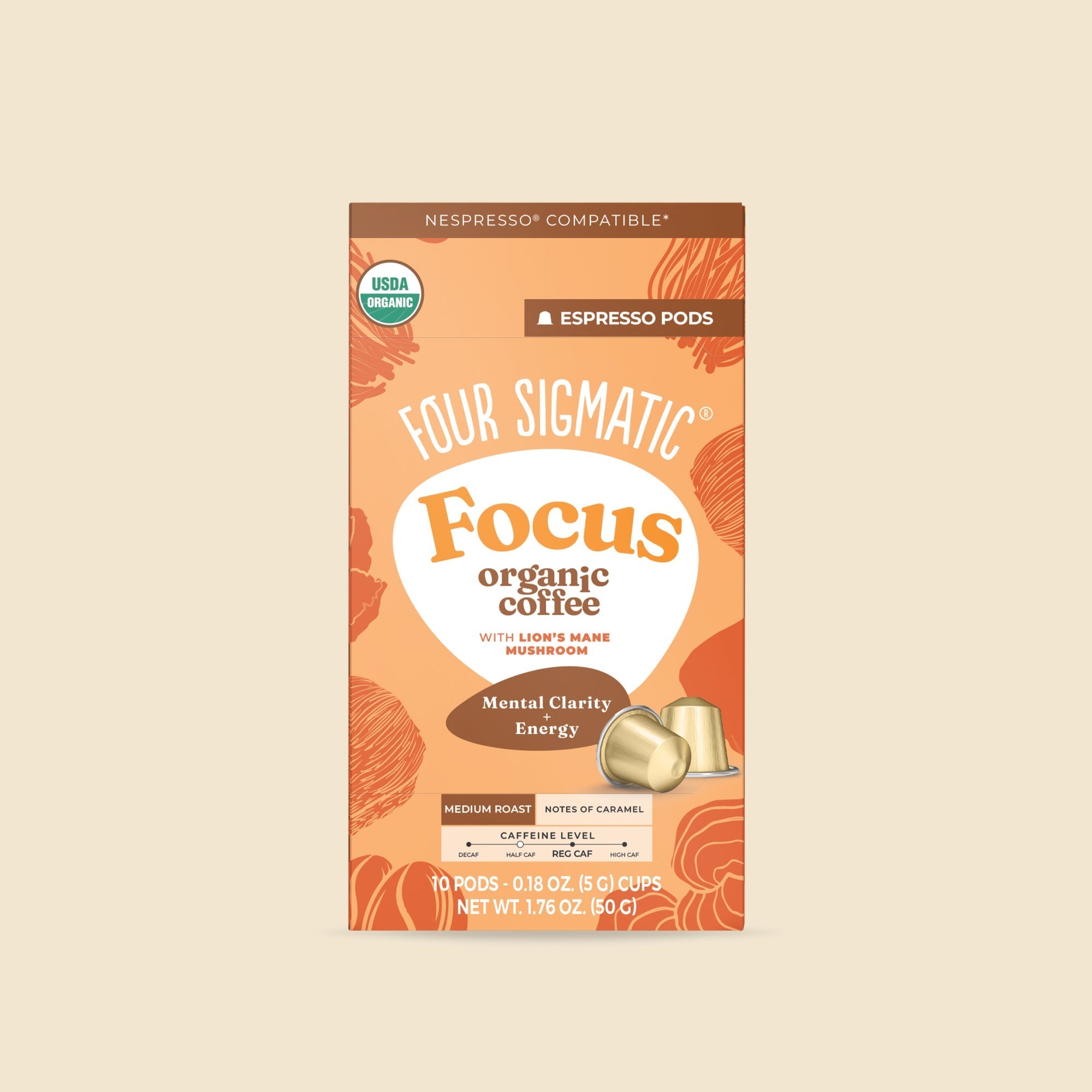 Focus Medium Roast Espresso Pods (10ct) - Calm Energy