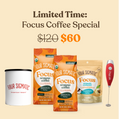 Focus Ground Coffee Special: Get $120 value for only $60 - Superfood Coffee
