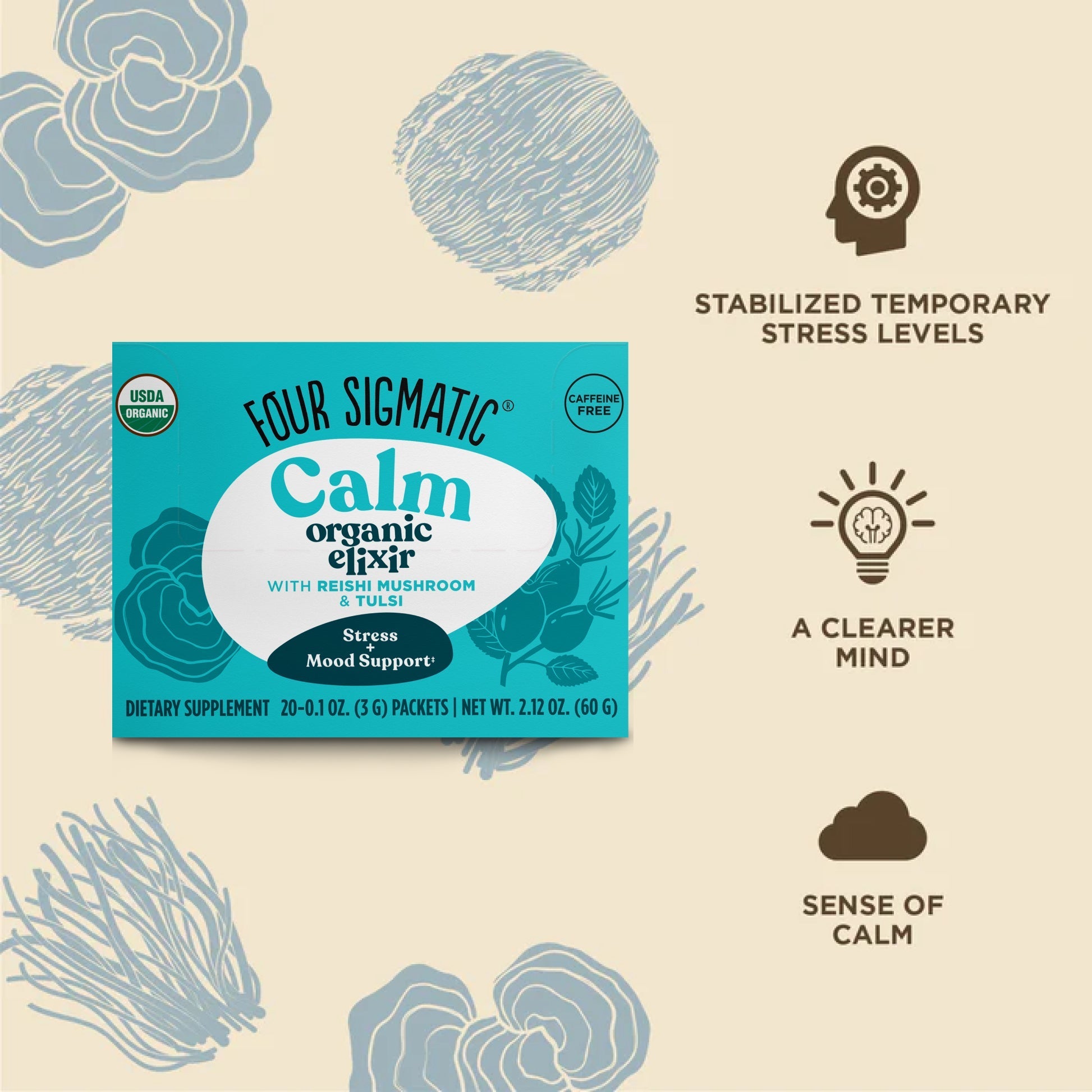 Calm Elixir, Packets - Mushroom Coffee