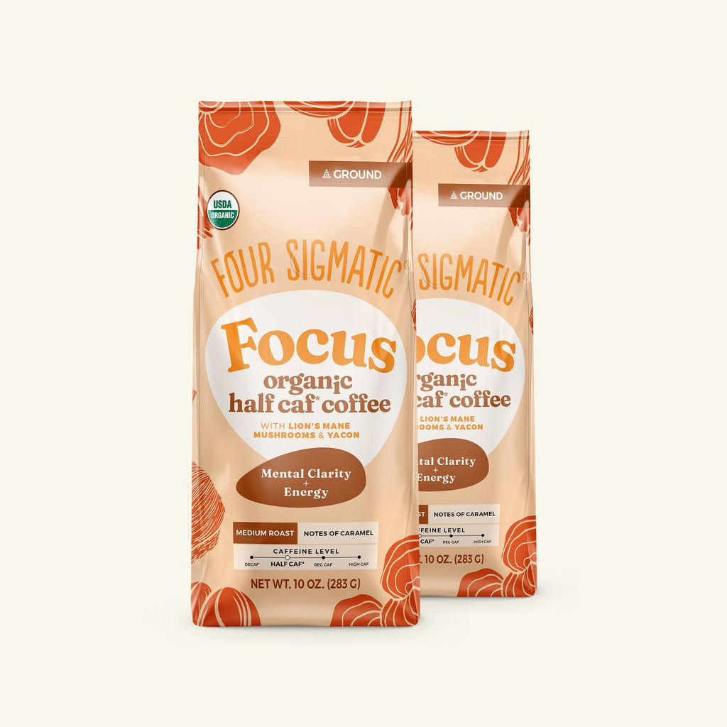 Focus Half Caf Ground Coffee - Medium - Clean Start