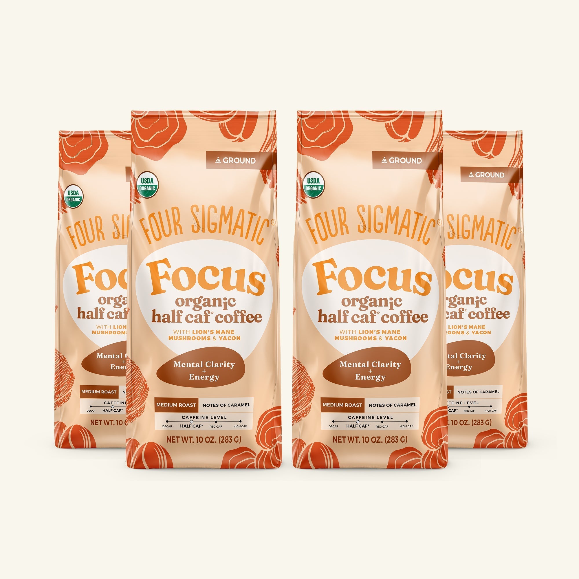 Focus Half Caf Ground Coffee - Medium - Clean Start
