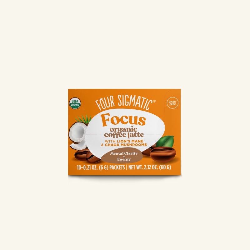 Focus Instant Coffee Latte, Packets - Superfood Coffee