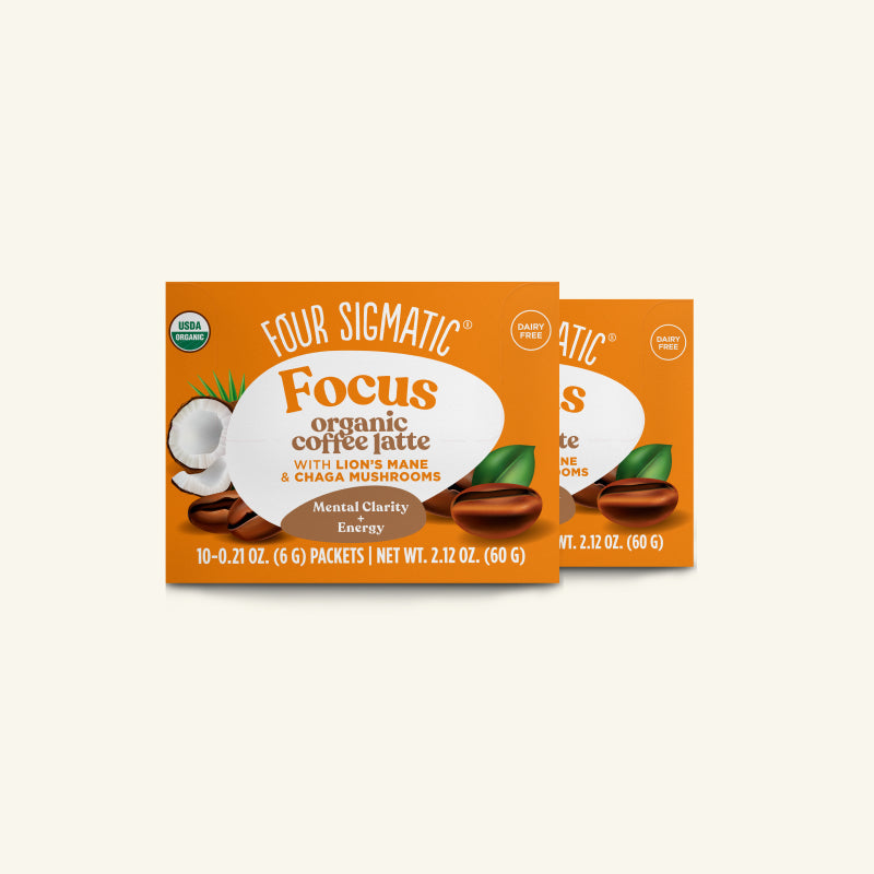 Focus Instant Coffee Latte, Packets - Superfood Coffee