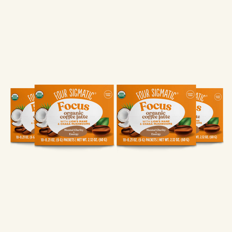 Focus Instant Coffee Latte, Packets - Superfood Coffee