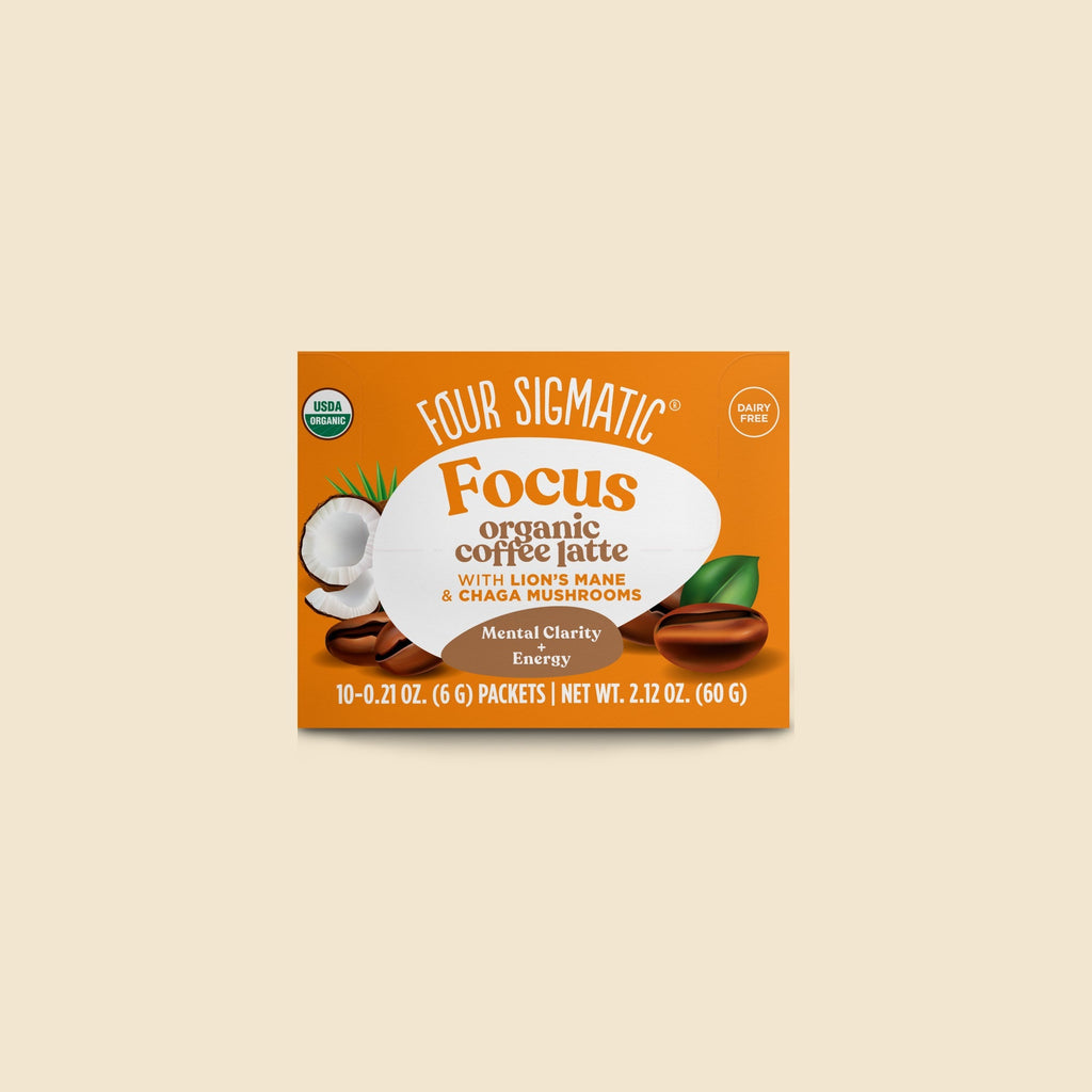 Focus Instant Coffee Latte, Packets - Superfood Coffee