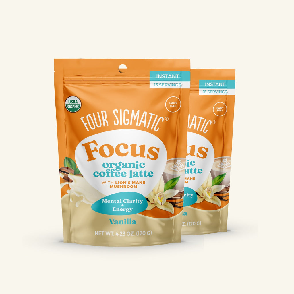 Focus Organic Coffee Latte - Vanilla - Smart Coffee