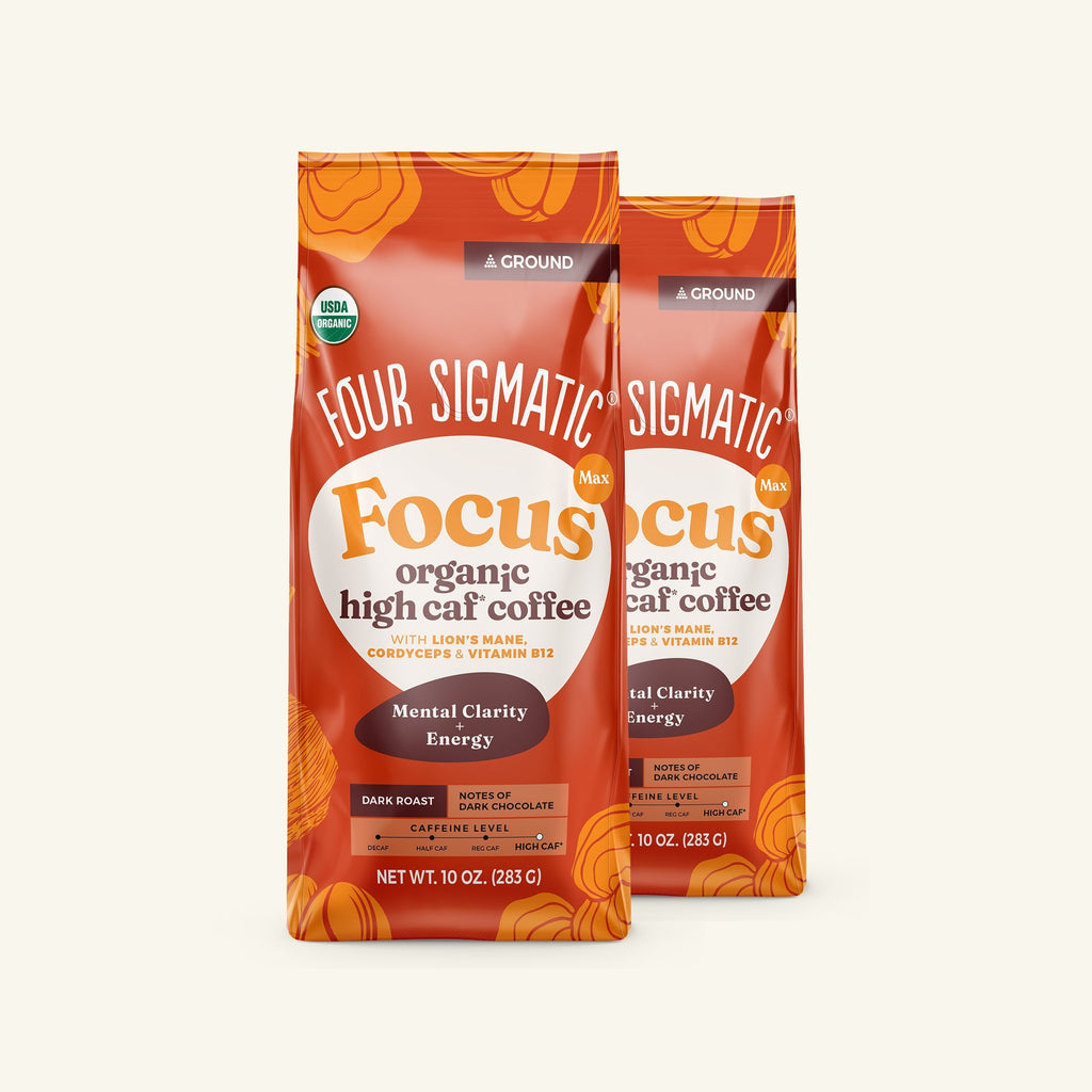 Focus Max High Caf Ground Coffee - Dark - Clean Start