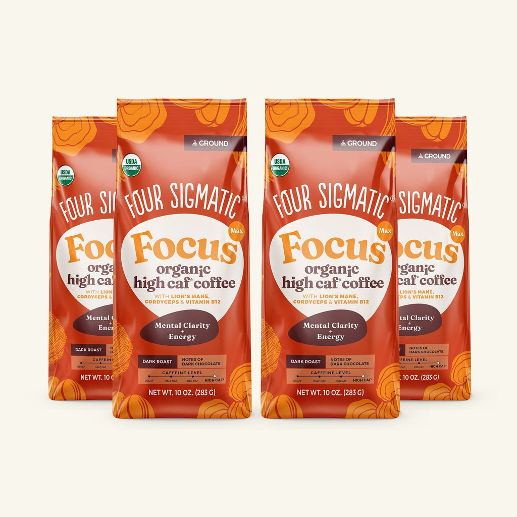 Focus Max High Caf Ground Coffee - Dark - Clean Start