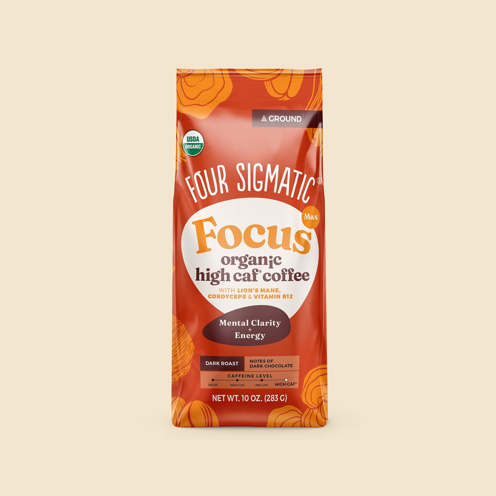 Focus Max High Caf Ground Coffee - Dark - Clean Start